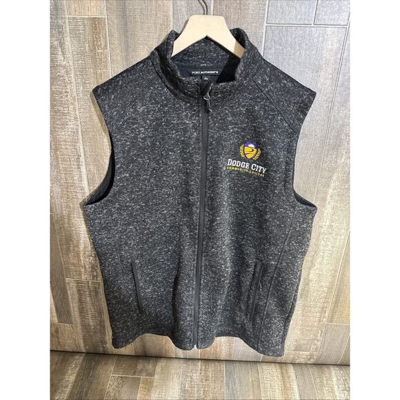 Port Authority Vest Size Large Dodge City Community College - Picture 1 of 7